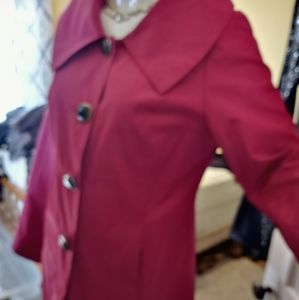 Vertigo fushia spring coat .sz med